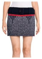 Prada Jacquard Tech Speckled Mini Skirt