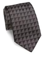 Giorgio Armani Geometric Patterned Silk Tie