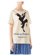 Gucci Short Sleeve Chateau Marmont Logo T-shirt