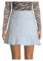 Ganni Woodside Check A-line Skirt