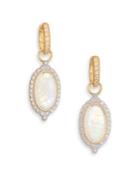 Jude Frances Provence Diamond, Moonstone & 18k Yellow Gold Earring Charms