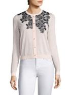 Saks Fifth Avenue Collection Floral Embroidered Cardigan