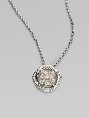 David Yurman Diamond & Sterling Silver Necklace