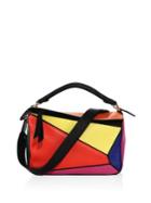 Loewe Puzzle Small Multicolor Leather Shoulder Bag