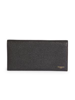 Givenchy Textured Leather Long Flap Wallet