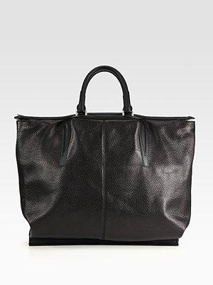 Alexander Wang Liner Snake Embossed Leather Tote