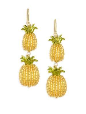 Kate Spade New York Pineapple Double Drop Earrings