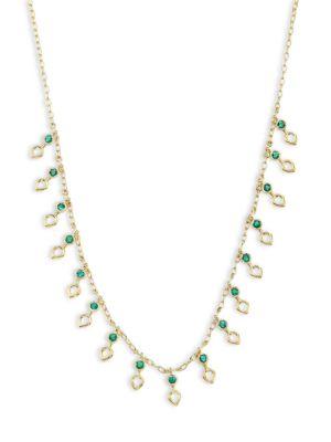 Ila Ameli Emerald & 14k Yellow Gold Necklace