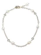 John Hardy Legends Naga 11-12mm White Baroque Pearl, Moonstone & Sterling Silver Station Necklace