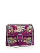 Gucci Dionysus Embroidered Suede Shoulder Bag