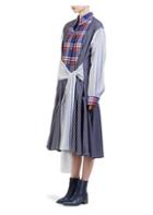 Loewe Check & Stripe Shirt Dress
