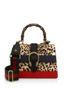 Gucci Dionysus Leopard-print Calf Hair Top Handle Bag