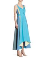 Peter Pilotto Paneled Cotton Midi Dress