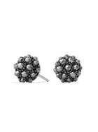 David Yurman Osetra Stud Earrings With Faceted Hematine