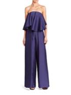 Solace London Mallory Strapless Jumpsuit