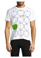 Comme Des Garcons Play Beatles Apple-print Tee