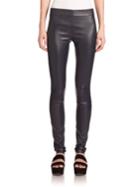 The Row Moto Stretch Leather Leggings