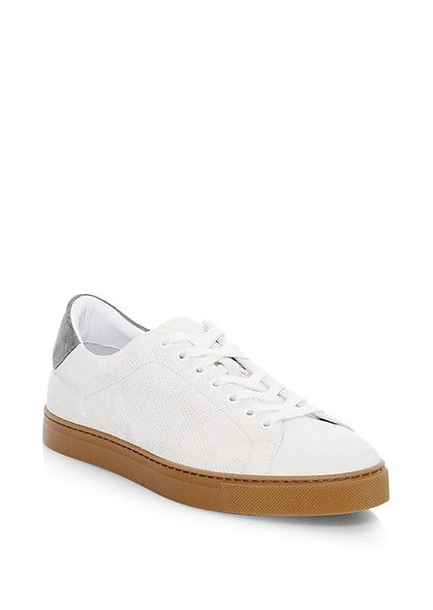 Burberry Albert Perforated Leather Sneakers