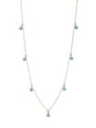 Zoe Chicco Turquoise & 14k Yellow Gold Dangling Necklace