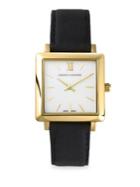 Larsson & Jennings Norse 34mm Gold & Leather Watch