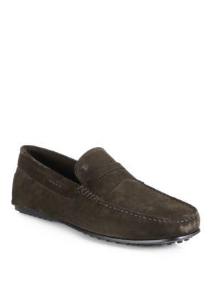 Tod's Men's City Gommini Penny Suede Drivers