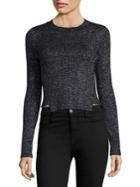 Kendall + Kylie Cropped Ribbed Sweater