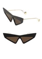 Gucci 71mm Unisex Oversized Angular Sunglasses