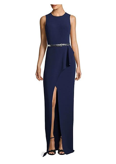 Michael Kors Collection Belted Wrap Gown