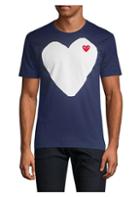 Comme Des Garcons Play Heart In Heart Graphic Tee