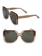 Bottega Veneta Fashion Inspired 54mm Square Sunglasses