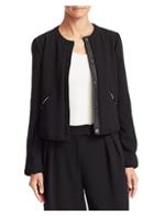 Emporio Armani Tech Crepe Padded Cropped Jacket