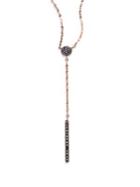 Lana Jewelry Reckless Vol. 2 Black Diamond & 14k Rose Gold Chime Lariat Necklace