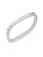 Roberto Coin Princess 18k White Gold Bangle Bracelet