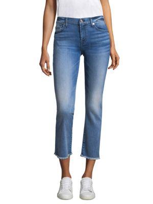 7 For All Mankind Crop Bootcut Jeans