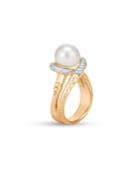 John Hardy Bamboo 4.5mm-14mm Mother Of Pearl, Sterling Silver & 14k Yellow Gold Ring