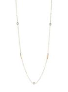 Zoe Chicco Diamond Pendant & 14k Gold Bar Necklace