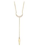 Jules Smith 14k Goldplated Crescent Drop Necklace