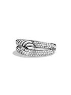 David Yurman Labyrinth Single-loop Ring With Diamonds