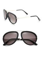 Tom Ford Eyewear Stacy 57mm Round Sunglasses