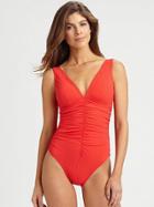 Karla Colletto Swim One-piece Ruched-center Swimsuit