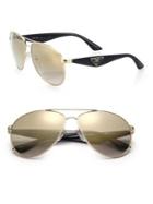 Prada 60mm Aviator Sunglasses