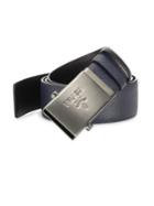 Prada Logo Buckle Leather Belt