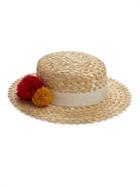 Eugenia Kim Brigitte Pom-pom Boater Hat