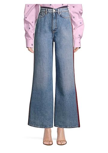 Tommy Hilfiger Collection Mixed Denim Wide Leg Jeans