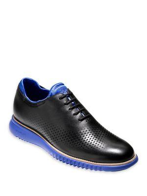 Cole Haan Zerogrand Perforated Two-tone Leather Oxfords