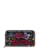 Dolce & Gabbana Graphic Zip-around Leather Wallet