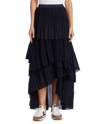 Brunello Cucinelli Rufffled Tiered Skirt