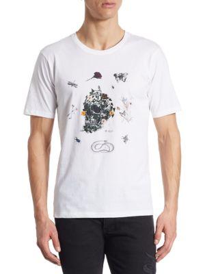 The Kooples Embroidered Skull Cotton T-shirt