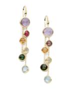 Marco Bicego Jaipur Semi-precious Multi-stone & 18k Yellow Gold Drop Two-strand Drop Earrings