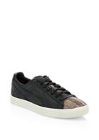 Puma Clyde Plaid & Suede Sneakers
